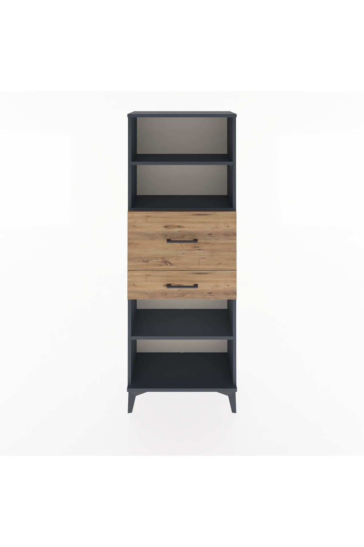 Arges Dolap 3 Raflı 2 Çekmeceli 60x30x163 - S20M062V6A