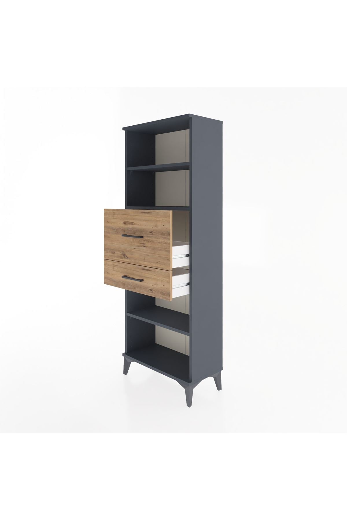 Arges Dolap 3 Raflı 2 Çekmeceli 60x30x163 - S20M062V6A