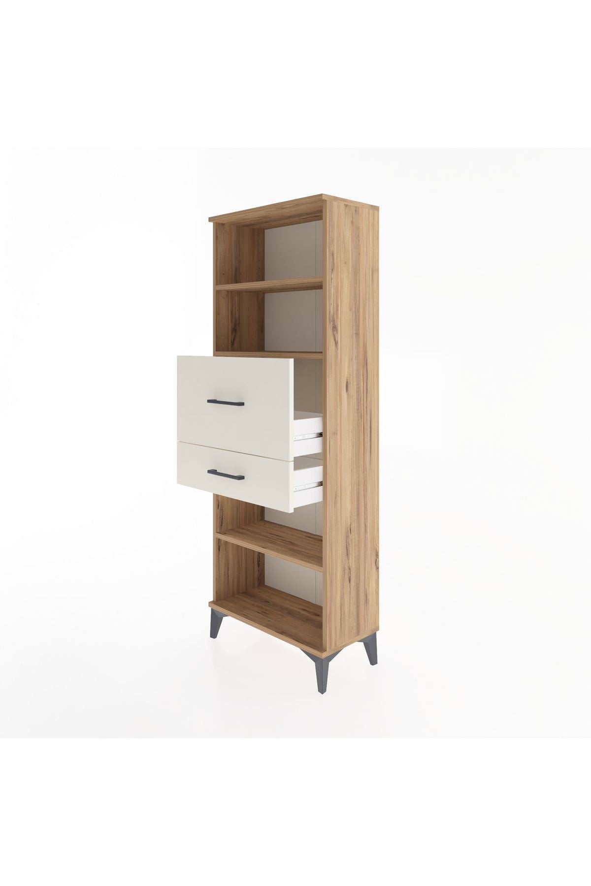 Arges Dolap 3 Raflı 2 Çekmeceli 60x30x163 - S20M062V7A