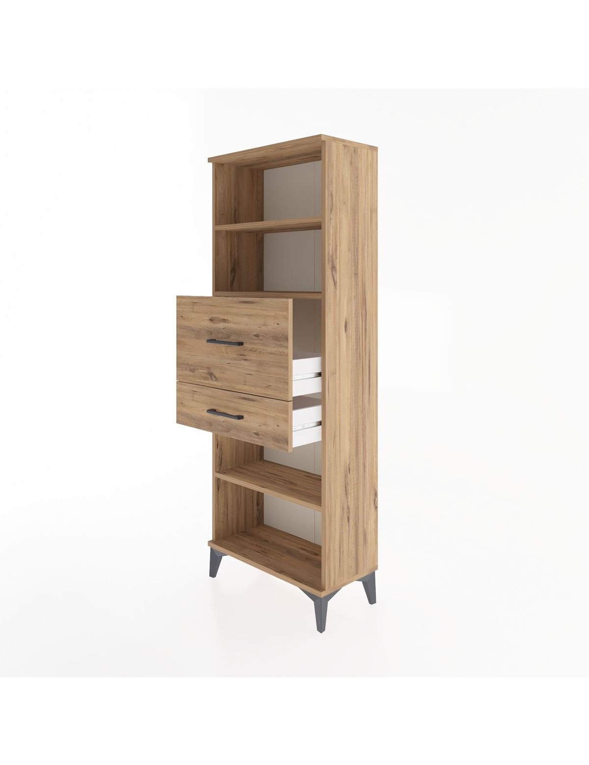 Arges Dolap 3 Raflı 2 Çekmeceli 60x30x163 - S20M062V9A