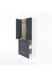 Arges Dolap 3 Raflı 2 Çekmeceli 2 Kapaklı 60x30x163 - S20M063V2A