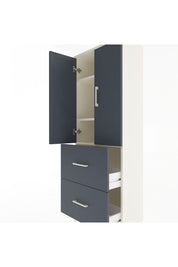 Arges Dolap 3 Raflı 2 Çekmeceli 2 Kapaklı 60x30x163 - S20M063V2A