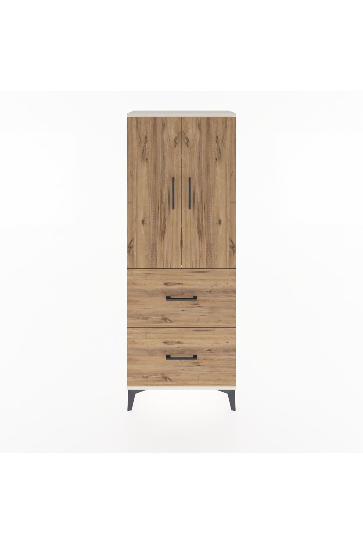 Arges Dolap 3 Raflı 2 Çekmeceli 2 Kapaklı 60x30x163 - S20M063V3A