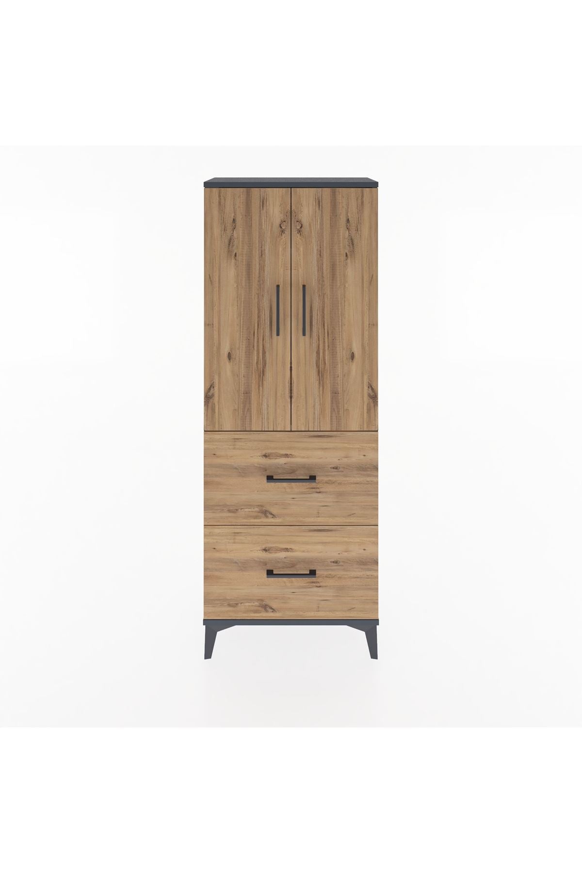 Arges Dolap 3 Raflı 2 Çekmeceli 2 Kapaklı 60x30x163 - S20M063V6A