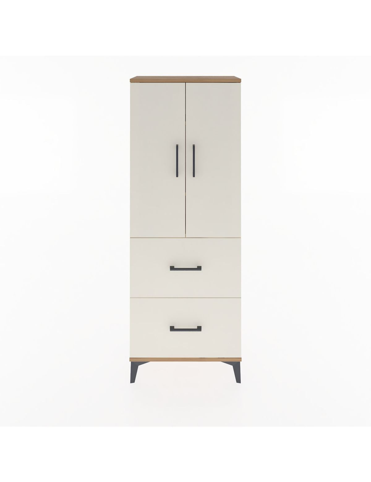 Arges Dolap 3 Raflı 2 Çekmeceli 2 Kapaklı 60x30x163 - S20M063V7A