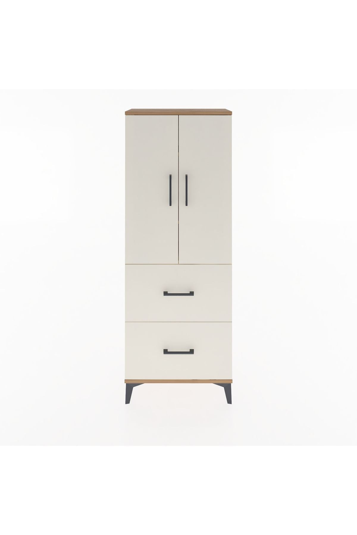 Arges Dolap 3 Raflı 2 Çekmeceli 2 Kapaklı 60x30x163 - S20M063V7A