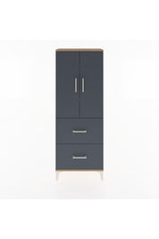 Arges Dolap 3 Raflı 2 Çekmeceli 2 Kapaklı 60x30x163 - S20M063V8A