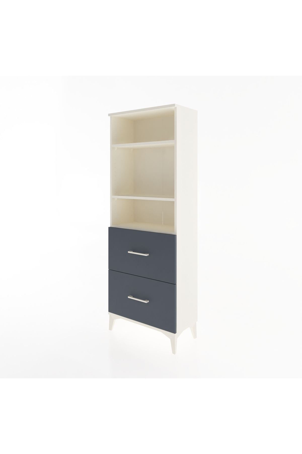 Arges Dolap 3 Raflı 2 Çekmeceli 60x30x163 - S20M064V2A
