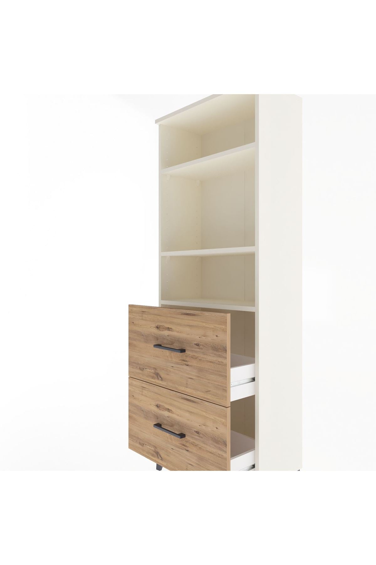 Arges Dolap 3 Raflı 2 Çekmeceli 60x30x163 - S20M064V3A