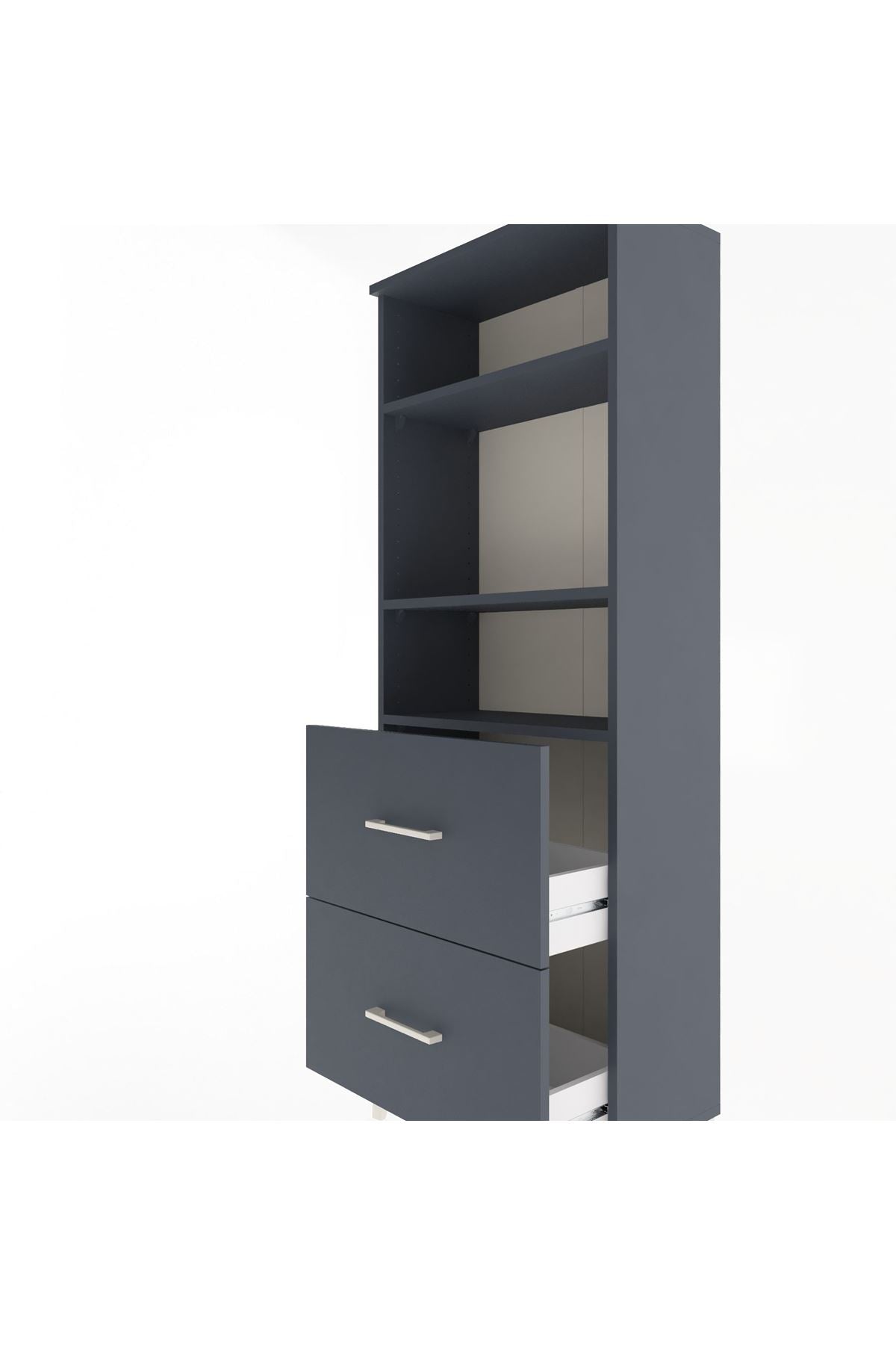 Arges Dolap 3 Raflı 2 Çekmeceli 60x30x163 - S20M064V5A