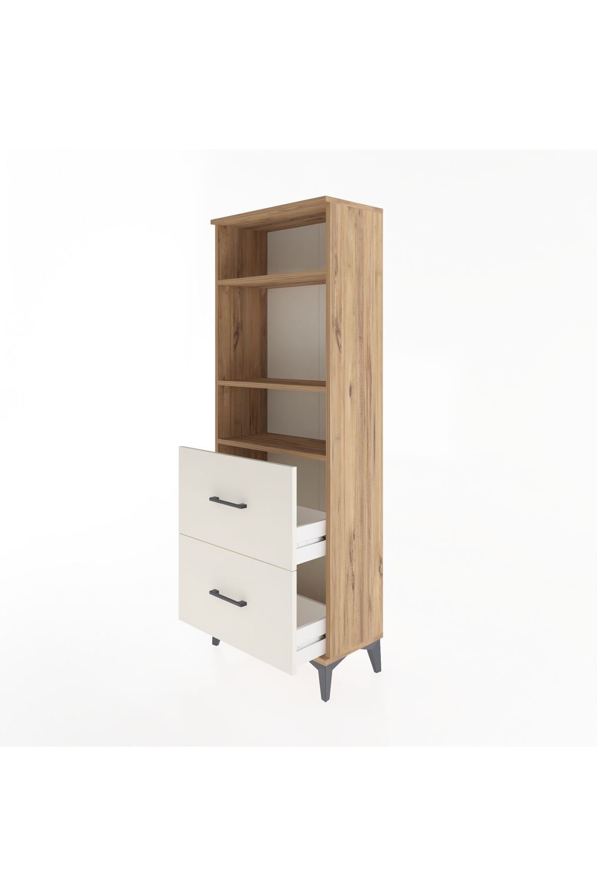 Arges Dolap 3 Raflı 2 Çekmeceli 60x30x163 - S20M064V7A