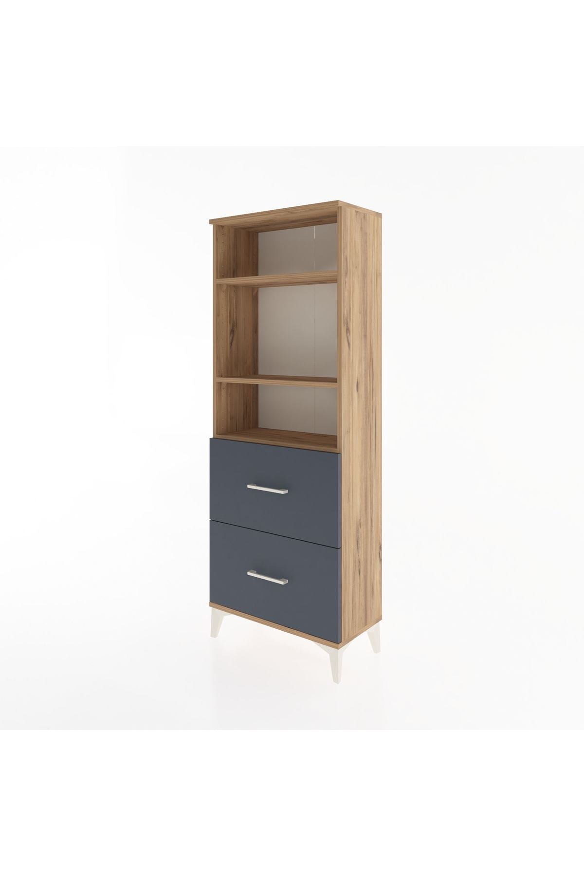Arges Dolap 3 Raflı 2 Çekmeceli 60x30x163 - S20M064V8A