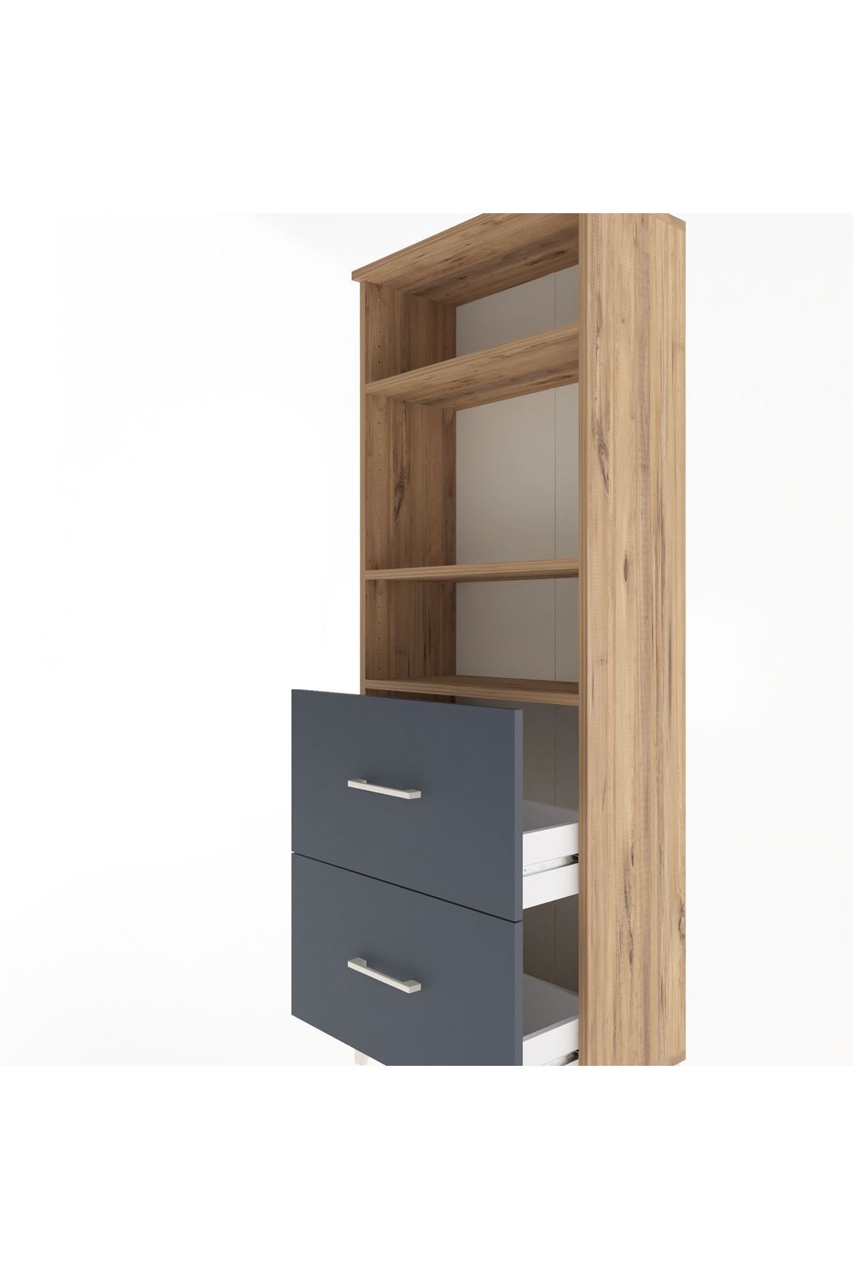 Arges Dolap 3 Raflı 2 Çekmeceli 60x30x163 - S20M064V8A