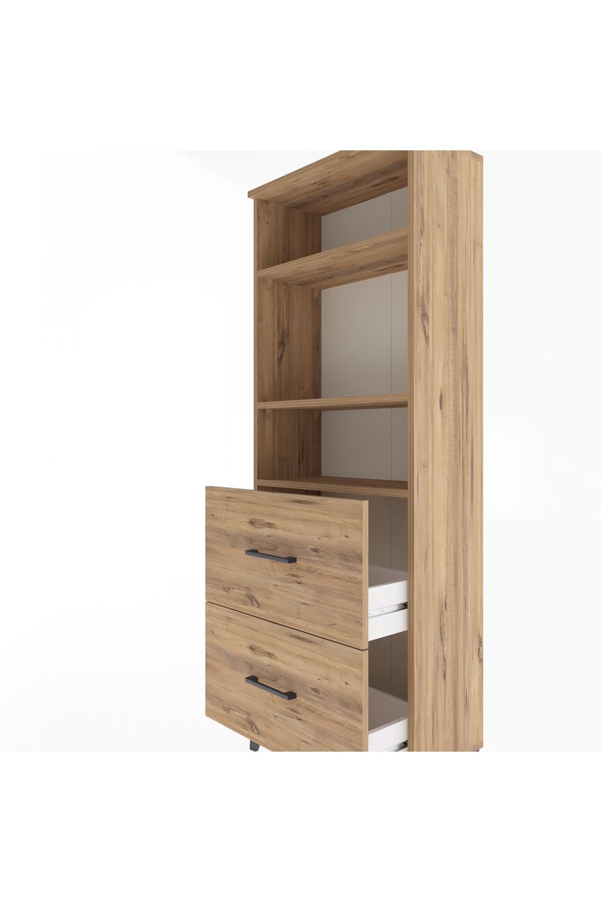 Arges Dolap 3 Raflı 2 Çekmeceli 60x30x163 - S20M064V9A