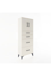 Arges Dolap 2 Raflı 4 Çekmeceli 2 Kapaklı 60x30x163 - S20M065V1A