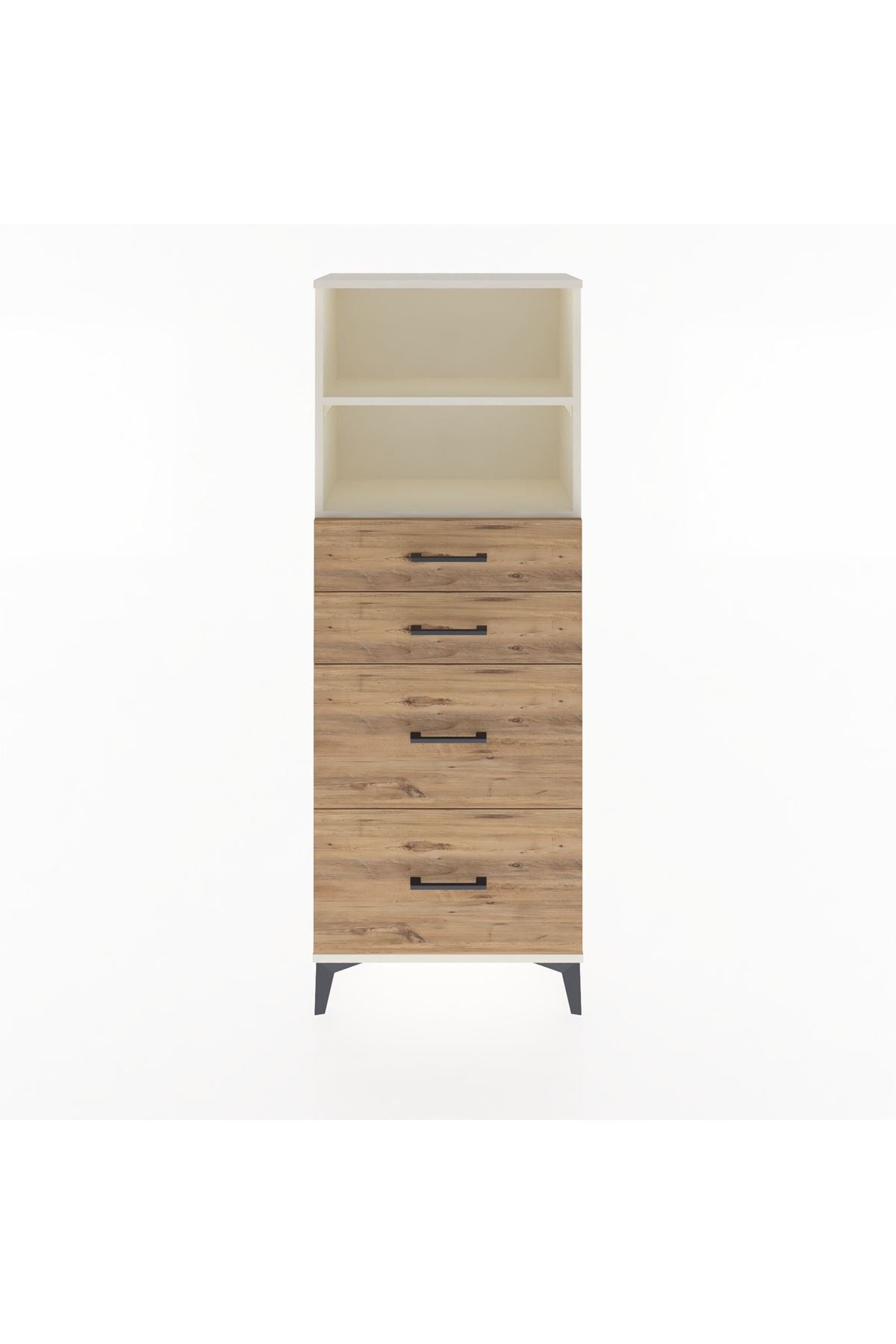Arges Dolap 2 Raflı 4 Çekmeceli 60x30x163 - S20M066V3A