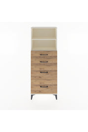 Arges Dolap 2 Raflı 4 Çekmeceli 60x30x163 - S20M066V3A