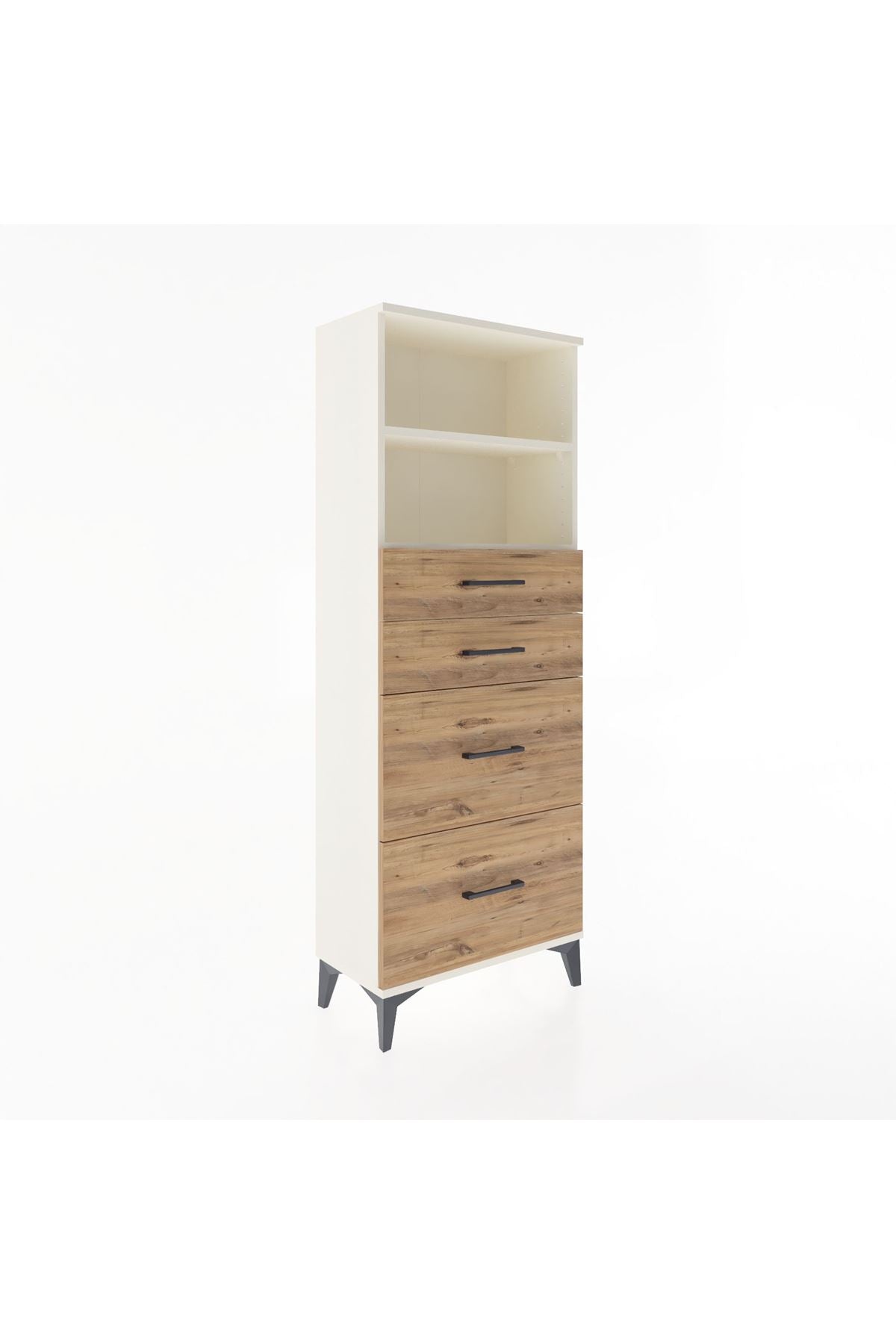 Arges Dolap 2 Raflı 4 Çekmeceli 60x30x163 - S20M066V3A