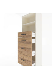 Arges Dolap 2 Raflı 4 Çekmeceli 60x30x163 - S20M066V3A