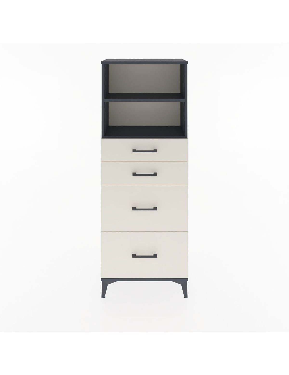 Arges Dolap 2 Raflı 4 Çekmeceli 60x30x163 - S20M066V4A