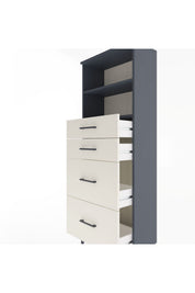 Arges Dolap 2 Raflı 4 Çekmeceli 60x30x163 - S20M066V4A