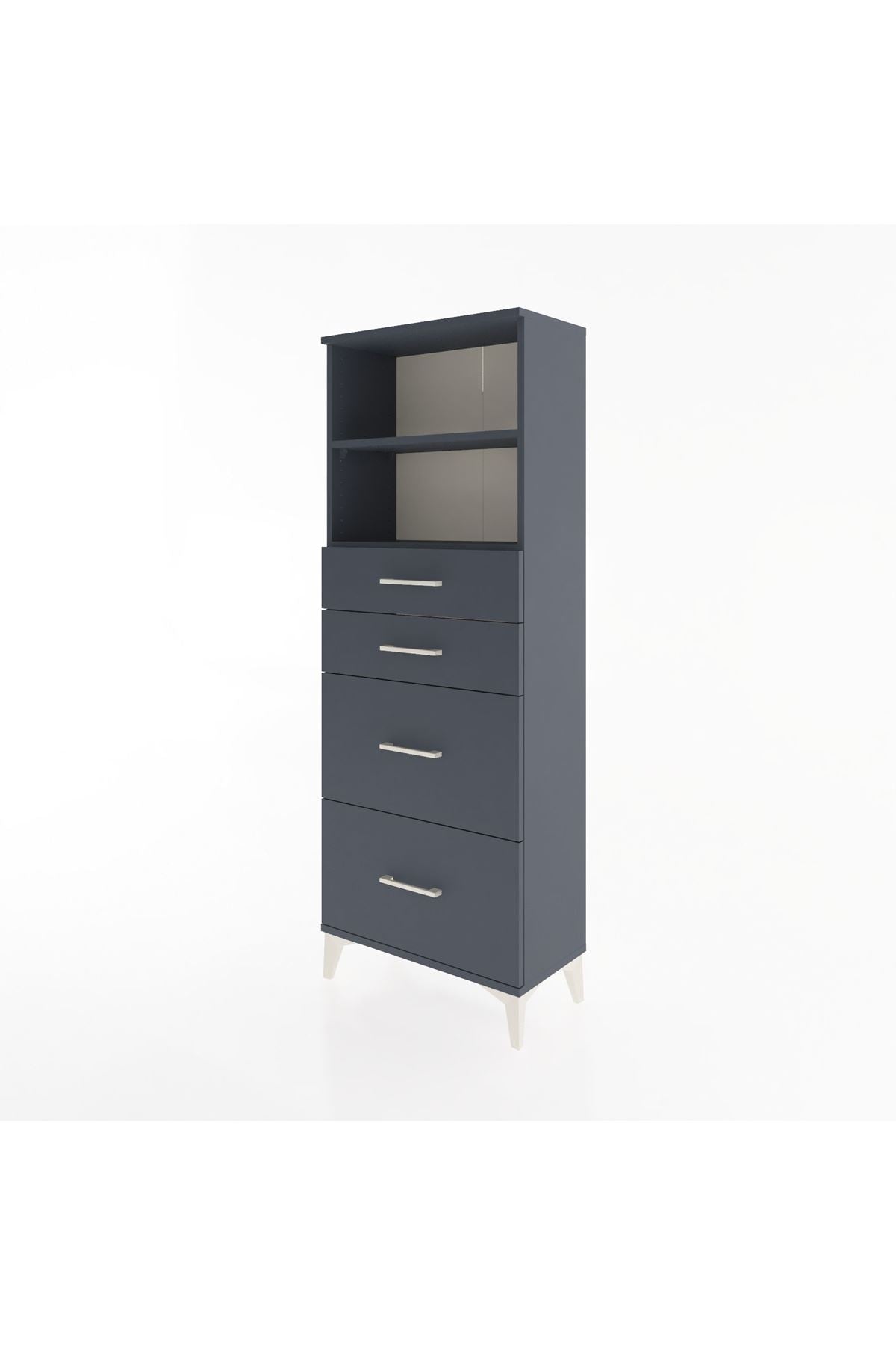 Arges Dolap 2 Raflı 4 Çekmeceli 60x30x163 - S20M066V5A