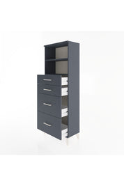 Arges Dolap 2 Raflı 4 Çekmeceli 60x30x163 - S20M066V5A