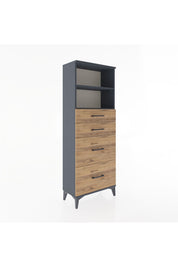 Arges Dolap 2 Raflı 4 Çekmeceli 60x30x163 - S20M066V6A