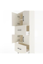Arges Dolap 3 Raflı 2 Çekmeceli 4 Kapaklı 60x30x163 - S20M067V1A