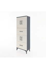 Arges Dolap 3 Raflı 2 Çekmeceli 4 Kapaklı 60x30x163 - S20M067V4A