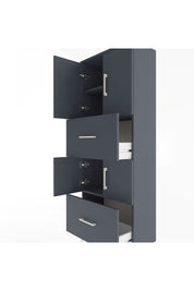 Arges Dolap 3 Raflı 2 Çekmeceli 4 Kapaklı 60x30x163 - S20M067V5A