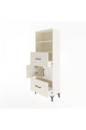 Arges Dolap 3 Raflı 2 Çekmeceli 2 Kapaklı 60x30x163 - S20M068V1A