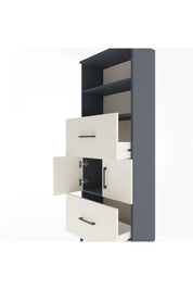 Arges Dolap 3 Raflı 2 Çekmeceli 2 Kapaklı 60x30x163 - S20M068V4A