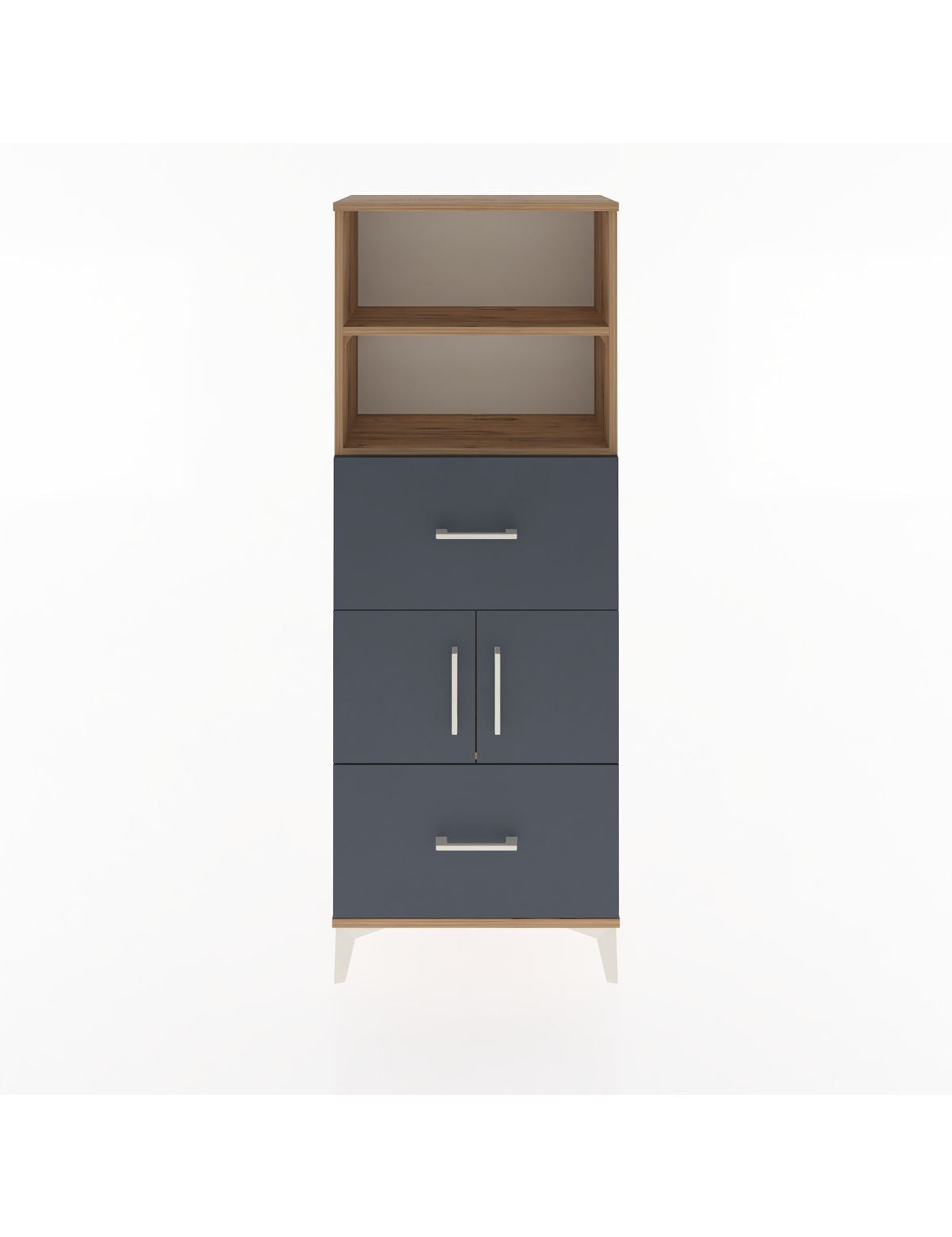 Arges Dolap 3 Raflı 2 Çekmeceli 2 Kapaklı 60x30x163 - S20M068V8A