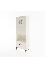 Arges Dolap 3 Raflı 2 Çekmeceli 2 Kapaklı 60x30x163 - S20M069V1A