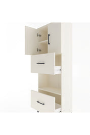 Arges Dolap 3 Raflı 2 Çekmeceli 2 Kapaklı 60x30x163 - S20M069V1A