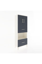 Arges Dolap 3 Raflı 2 Çekmeceli 2 Kapaklı 60x30x163 - S20M069V2A