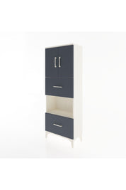 Arges Dolap 3 Raflı 2 Çekmeceli 2 Kapaklı 60x30x163 - S20M069V2A