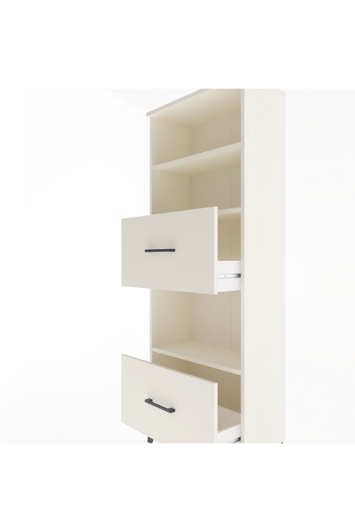 Arges Dolap 3 Raflı 2 Çekmeceli 60x30x163 - S20M070V1A