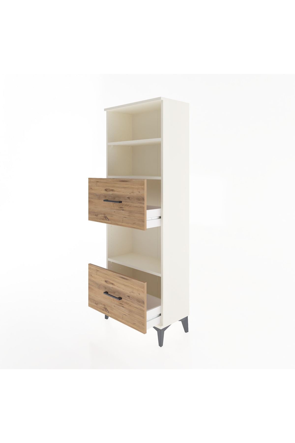 Arges Dolap 3 Raflı 2 Çekmeceli 60x30x163 - S20M070V3A