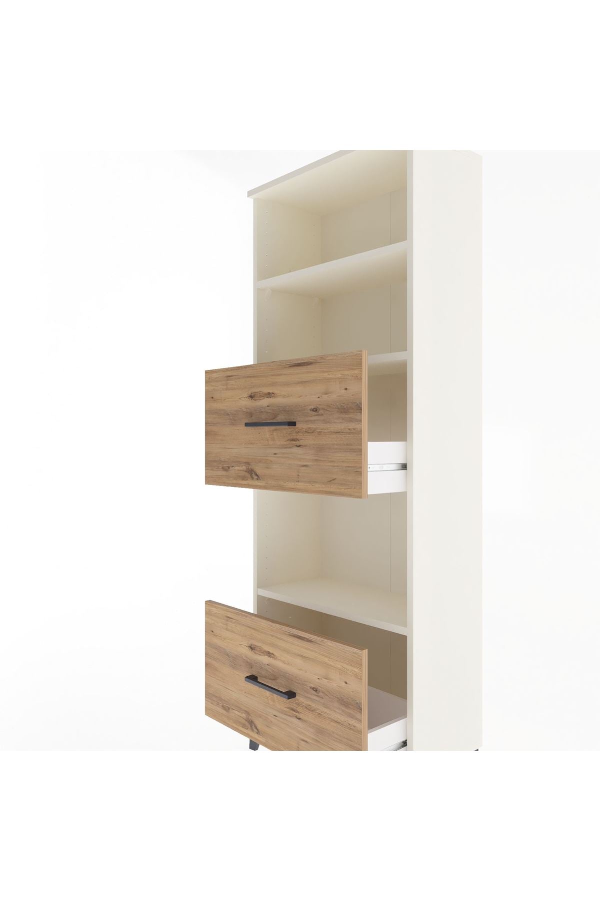 Arges Dolap 3 Raflı 2 Çekmeceli 60x30x163 - S20M070V3A