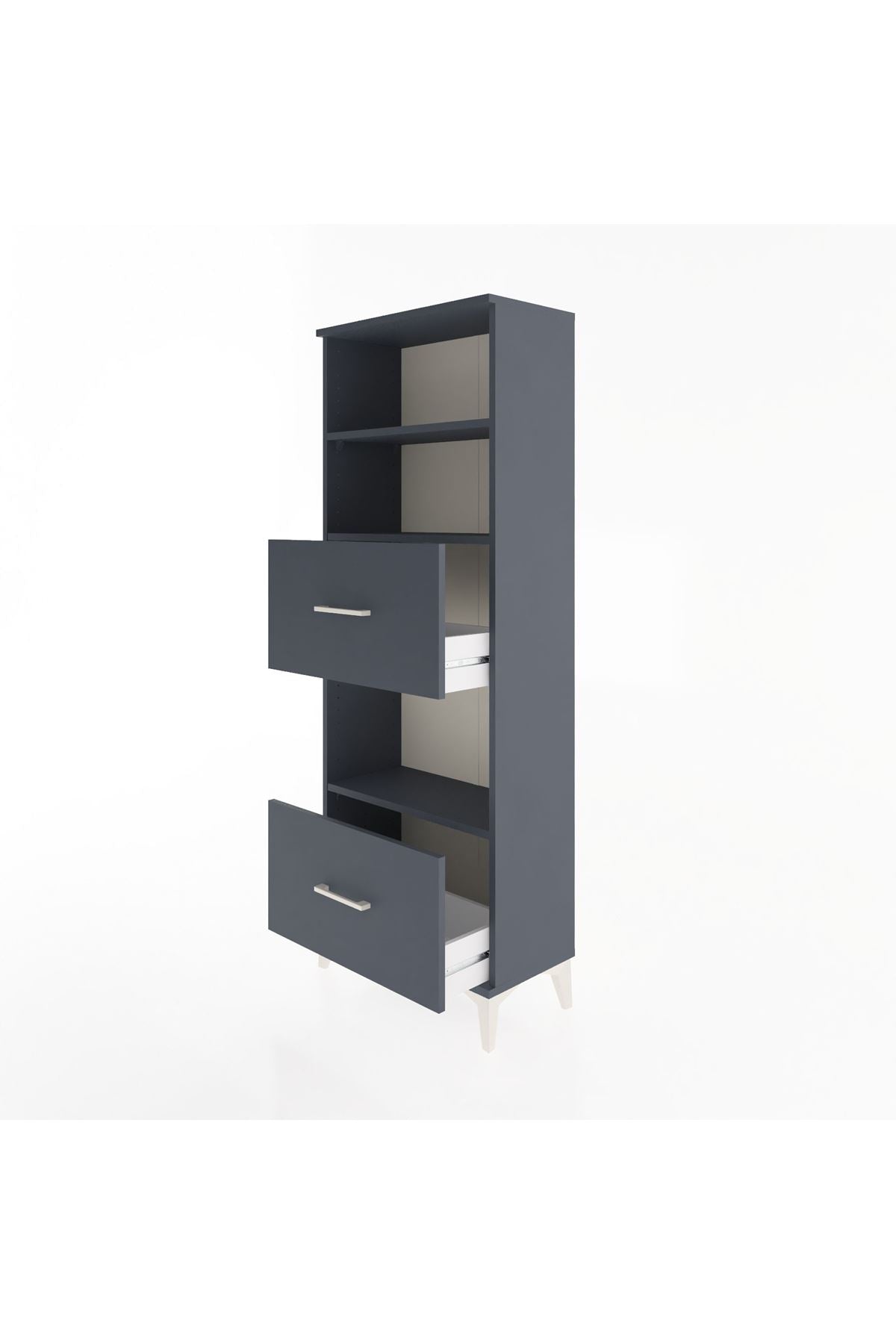 Arges Dolap 3 Raflı 2 Çekmeceli 60x30x163 - S20M070V5A