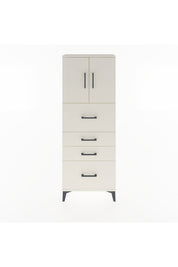 Arges Dolap 2 Raflı 4 Çekmeceli 2 Kapaklı 60x30x163 - S20M071V1A