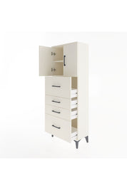 Arges Dolap 2 Raflı 4 Çekmeceli 2 Kapaklı 60x30x163 - S20M071V1A