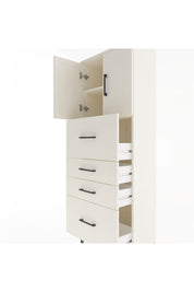 Arges Dolap 2 Raflı 4 Çekmeceli 2 Kapaklı 60x30x163 - S20M071V1A