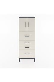 Arges Dolap 2 Raflı 4 Çekmeceli 2 Kapaklı 60x30x163 - S20M071V4A