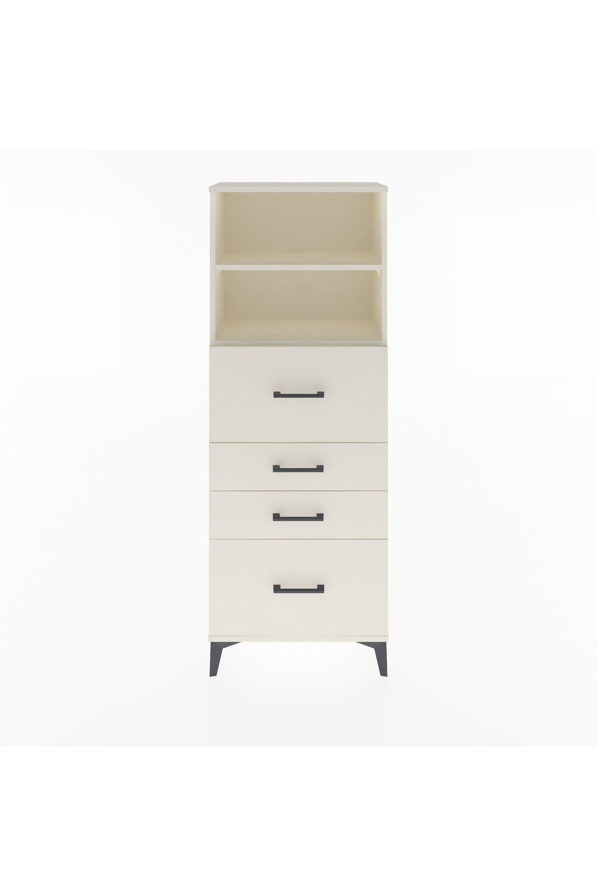 Arges Dolap 2 Raflı 4 Çekmeceli 60x30x163 - S20M072V1A