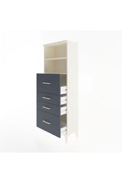 Arges Dolap 2 Raflı 4 Çekmeceli 60x30x163 - S20M072V2A