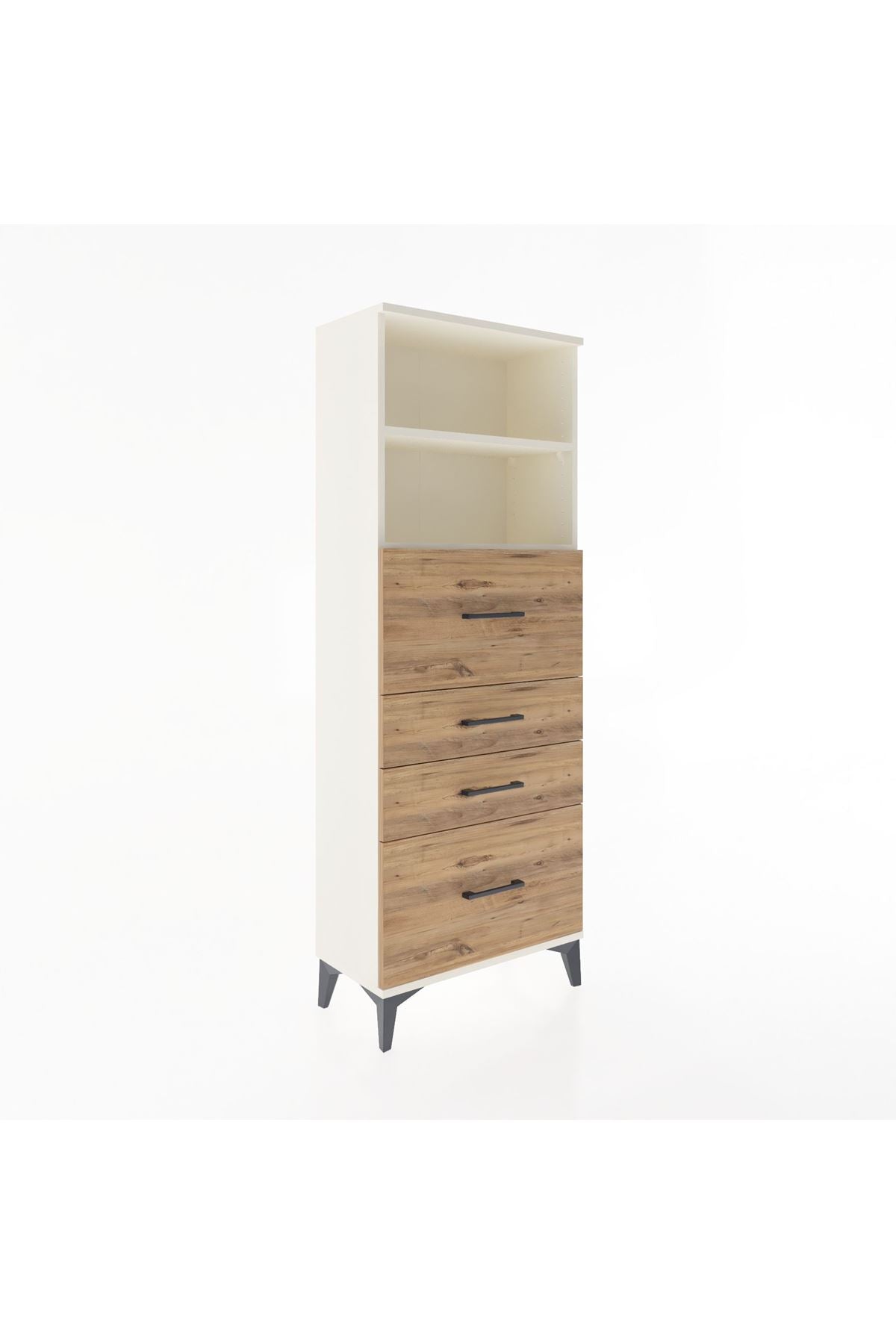 Arges Dolap 2 Raflı 4 Çekmeceli 60x30x163 - S20M072V3A