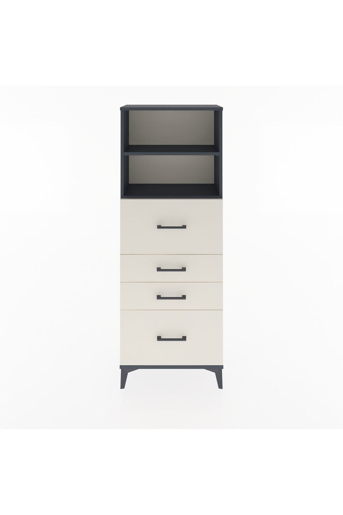 Arges Dolap 2 Raflı 4 Çekmeceli 60x30x163 - S20M072V4A
